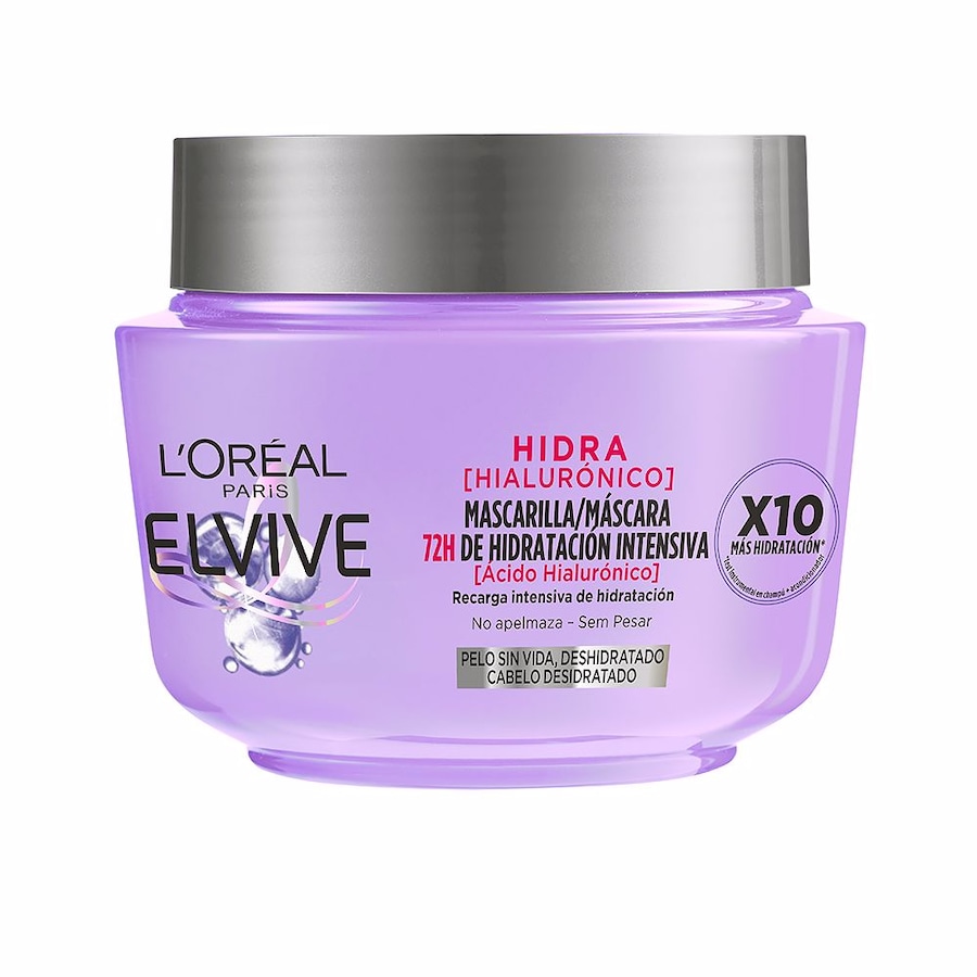 L’Oréal Paris ELVIVE HYDRA HYALURONIC maska 72h nawilżenia Maski do włosów Damski