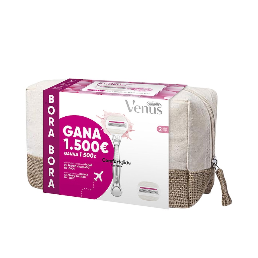 Gillette Kosmetyczka GILLETTE VENUS SUGARBERRY BORA BORA machine + 2 wkłady Golarki i depilatory 1 ct Damski
