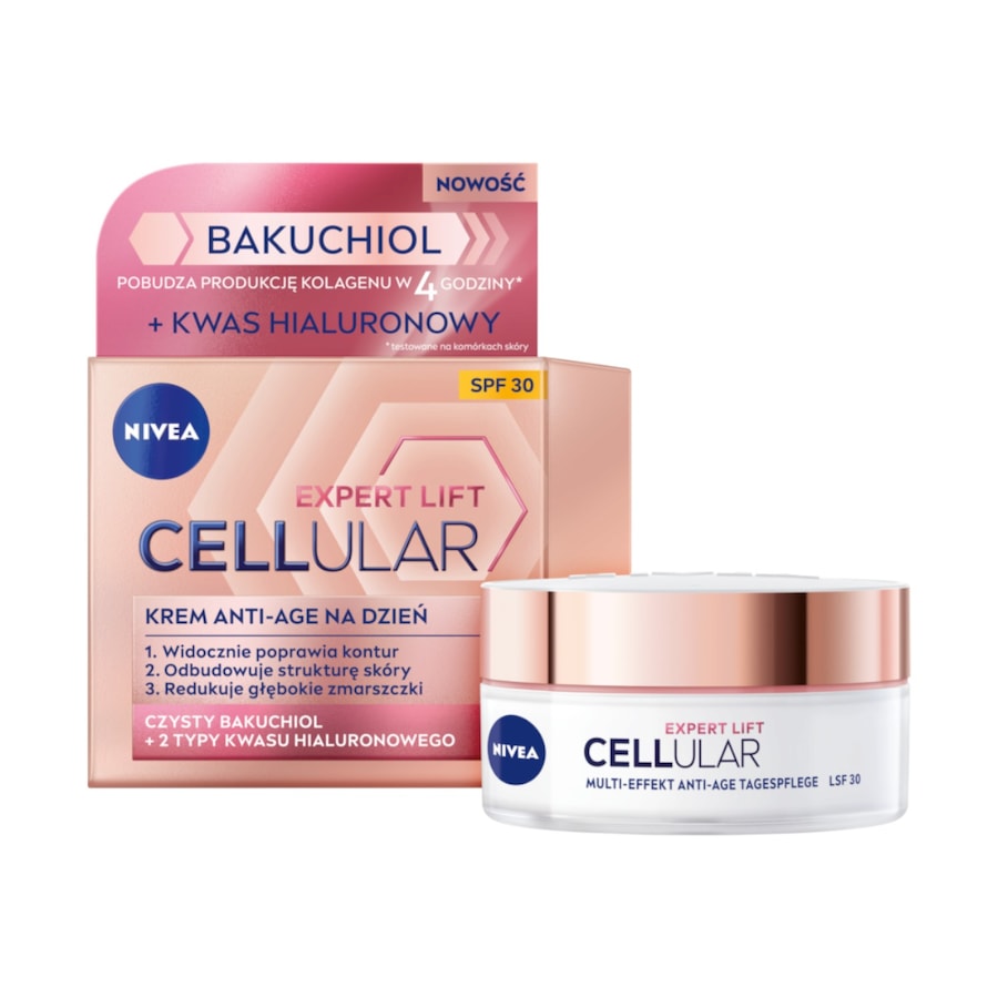 Nivea Cellular Expert Filler Cellular Expert Lift Krem Anti-Age na dzień SPF 30, Kremy przeciwzmarszczkowe Damski