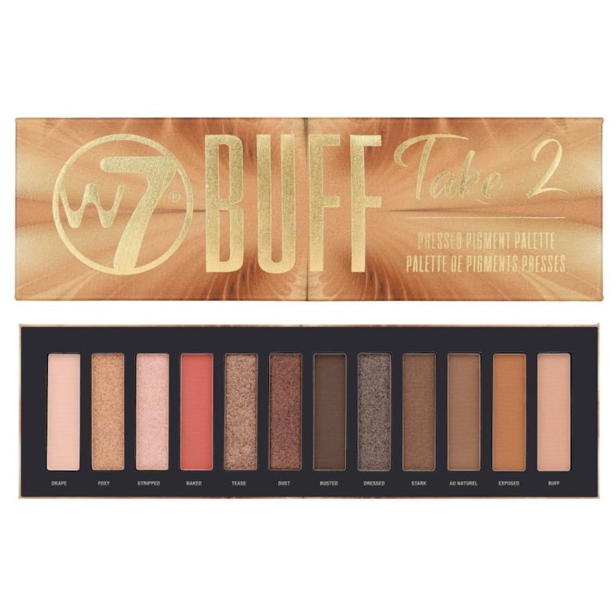 W7 BUFF TAKE 2 paleta prasowanych pigmentów Cienie do powiek