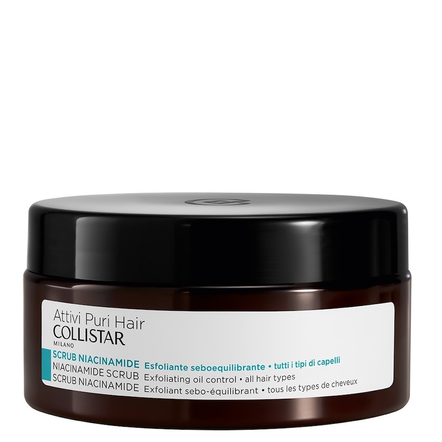 Collistar Attivi Puri NIACINAMIDE SCRUB - Regulujący Wydzielanie Sebum Peeling z Niacynamidem Oczyszczanie skóry głowy