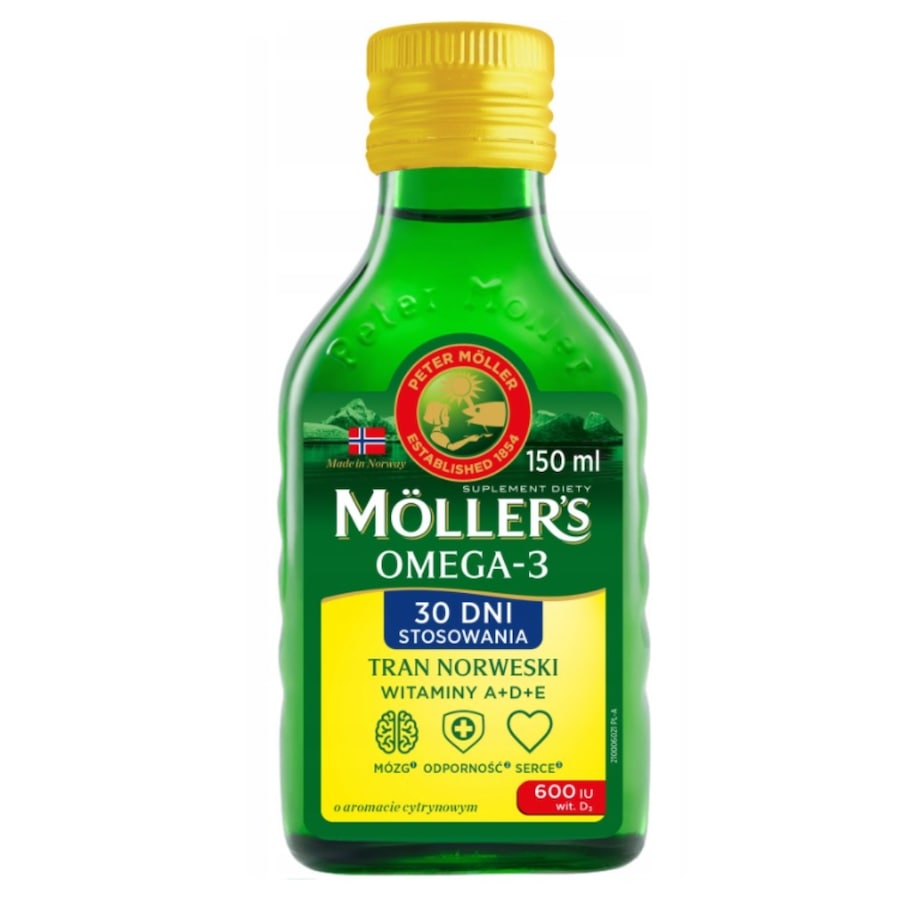 MOLLER'S Tran cytrynowy Suplementy diety dla kobiet