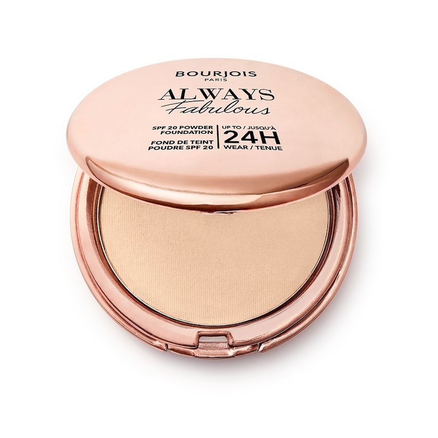 Bourjois Bourjois Always Fabulous ultralekki puder kryjący z filtrem SPF20 nr 100 Rose Ivory, Pudry
