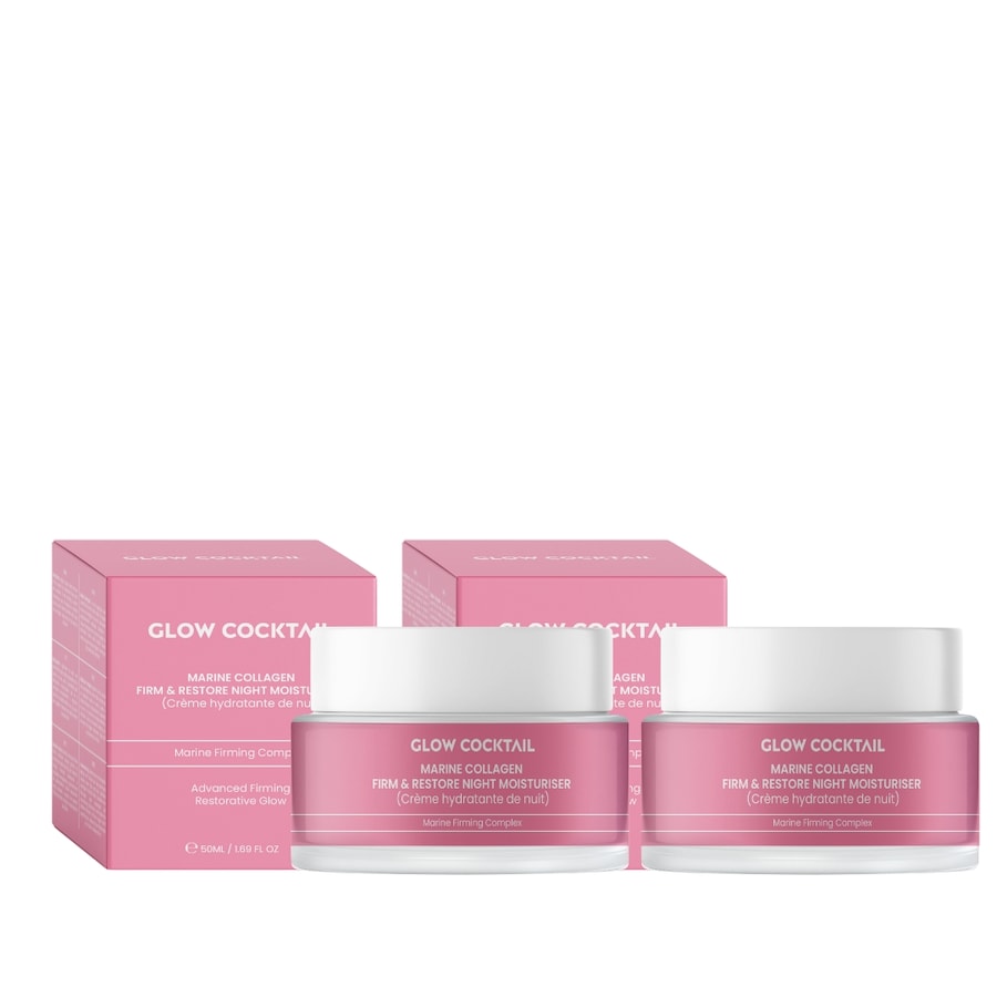 Glow Cocktail Duet kremów na noc Collagen Restore Kremy na noc Damski