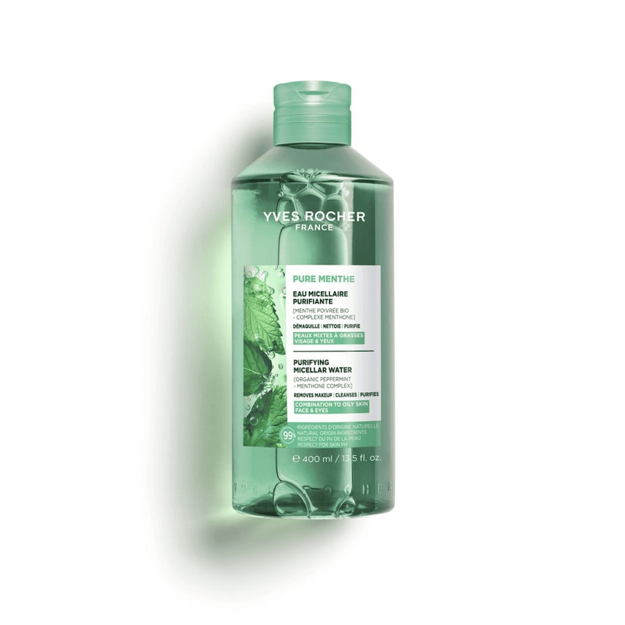 Yves Rocher Pure Menthe Płyn micelarny oczyszczający z miętą pieprzową Płyn miceralny