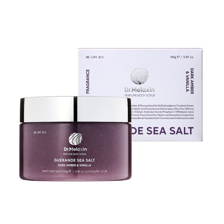 DR. MELAXIN PERFUME BODY SCRUB Dark Amber & Vanilla Peeling do stóp