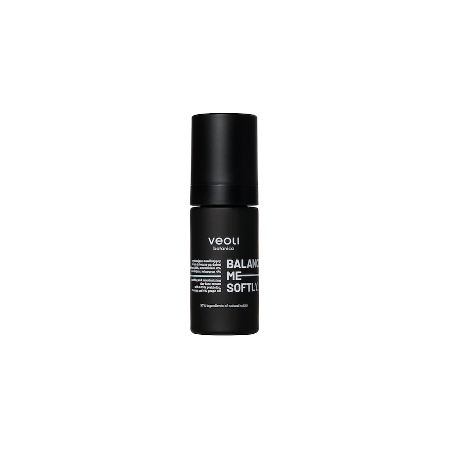 Veoli Botanica BALANCE ME SOFTLY wyciszająco- nawilżający krem do twarzy na dzień z prebiotykiem 0,25%, mocznikiem 2%, oraz olejem z winogron 4% Kremy