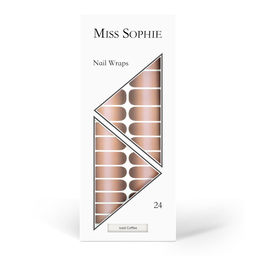Miss Sophie's Iced Coffee Nail Wraps Stylizacja paznokci 24 ct