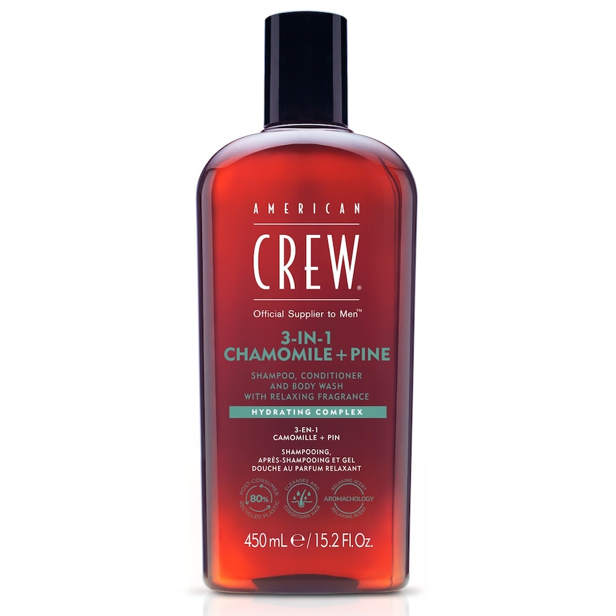 American Crew 3In1 Chamomile & Pine Conditioner, Body Wash & Szampony Męskie