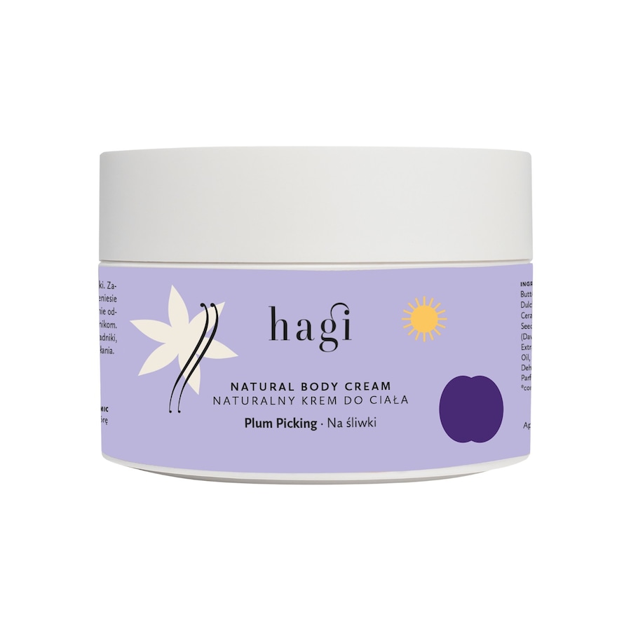 Hagi Cosmetics UJĘDRNIAJĄCY KREM DO CIAŁA NA ŚLIWKI Balsamy do ciała