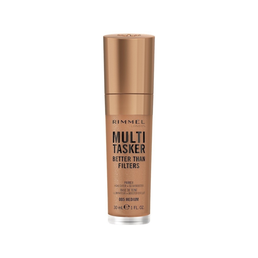 Rimmel London Multi-Tasker Better Than Filters primer, glowbooster, rozświetlacz 3 w 1, nr 005 Light Medium, Bazy pod makijaż i primery
