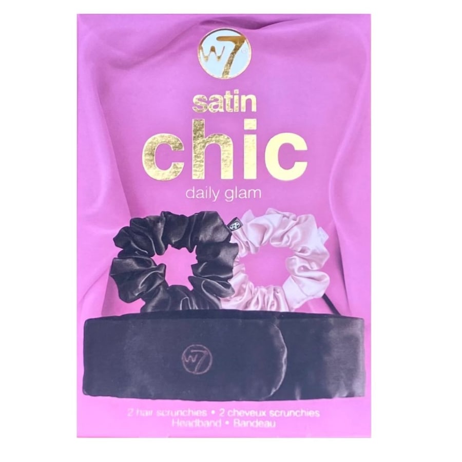 W7 SATIN CHIC Daily Glam ZESTAW DO WŁOSÓW opaska + gumki Gumki do włosów 1 ct