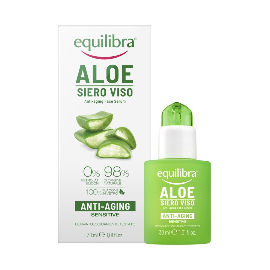 Equilibra Aloesowe przeciwstarzeniowe serum do twarzy z kwasem hialuronowym Serum nawilżające