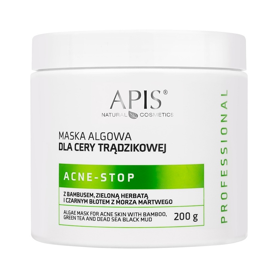 Apis ACNE-STOPMaska algowa dla cery trądzikowej z bambusem, zieloną herbatą i czarnym błotem z Morza Martwego / Maseczki nawilżające Damski