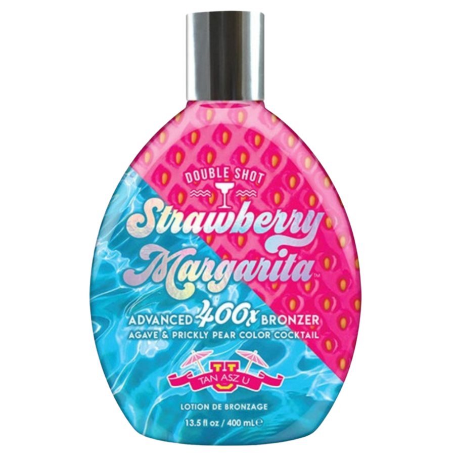 Tan Asz U Strawberry Margaritatropikalny bronzer z olejkiem marchewkowym i koktajlem truskawkowym dla głębokiej opalenizny Samoopalacze