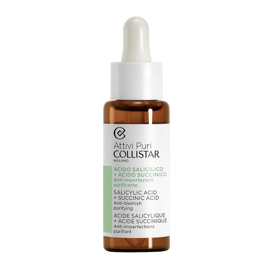 Collistar Attivi Puri SALICYLIC ACID + SUCCINIC ACID - Krople Regulujące Produkcję Sebum Serum w ampułkach