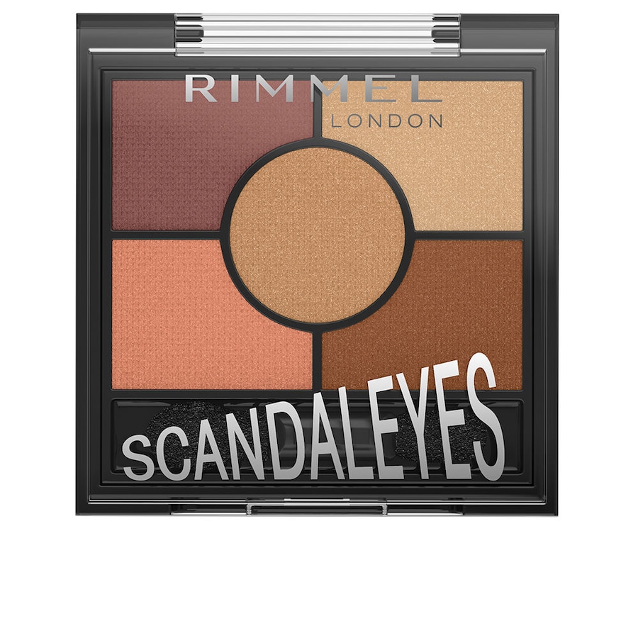 Rimmel London Paleta cieni do powiek SCANDALEYES #002 - brixton brown Cienie do powiek 005-sunset bronze