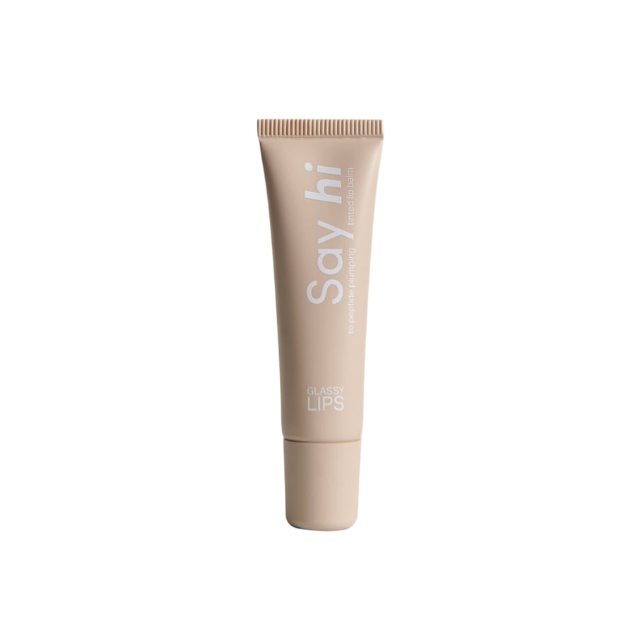 Say hi GLASSY LIPS NUDE koloryzujący balsam do ust z peptydem Błyszczyki CORAL