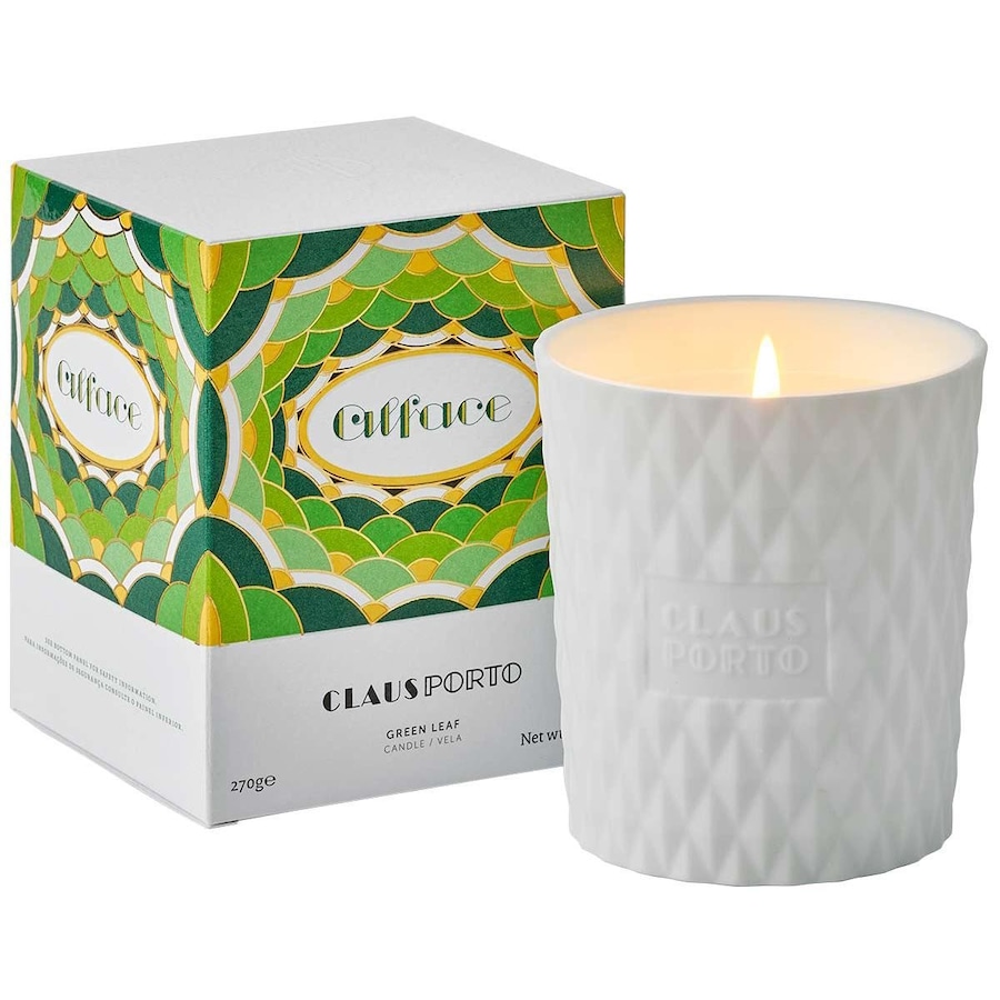 Claus Porto Alface Green Leaf Candle Świeczki