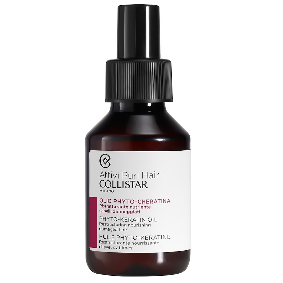 Collistar Attivi Puri PHYTO-KERATIN OIL - Odżywczy Olejek Regenerujący Olejki i serum do włosów Damski