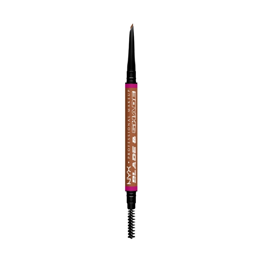 NYX Professional Makeup Blade & Shade, Nano-precyzyjna, Dwustronna Kredka do Brwi Kredka do brwi Auburn