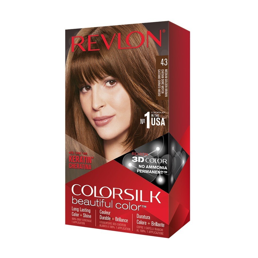 Revlon ColorSilk Beautiful Color Trwała koloryzacja włosów Farby do włosów Brązowy