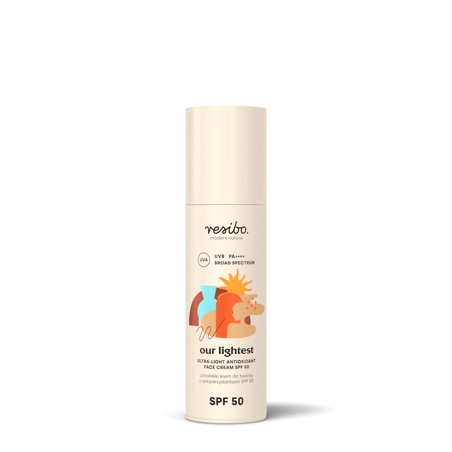Resibo OUR LIGHTEST Ultralekki krem do twarzy z antyoksydantami SPF50 Kremy do twarzy