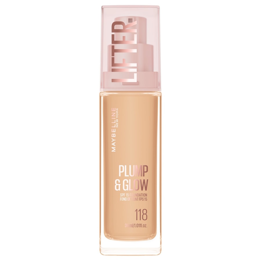 Maybelline Lifter Plump&Glow podkład rozświetlający Podkłady 118