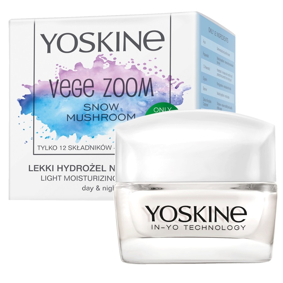 Yoskine Yoskine Vege Zoom, lekki hydrożel nawilżający, Kremy do twarzy Damski
