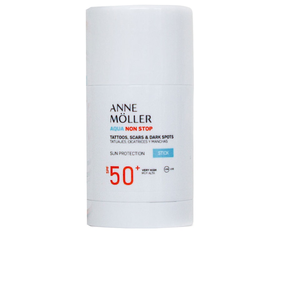 Anne Möller AQUA NON STOP utrwala tatuaże, blizny i przebarwienia SPF50+ Ochrona przeciwsłoneczna