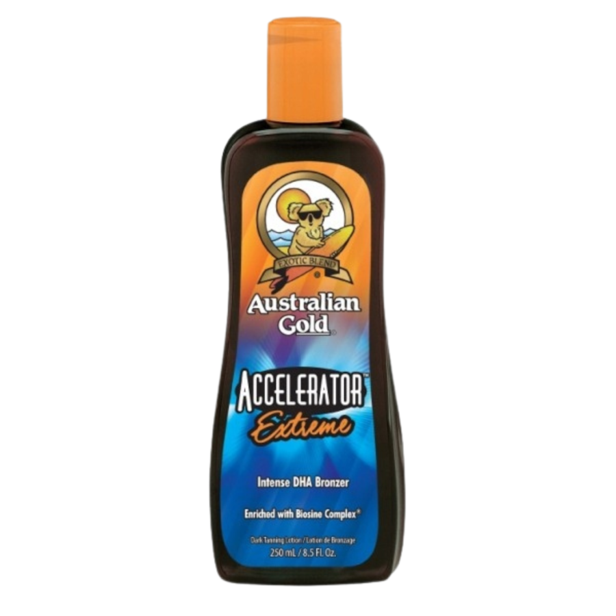 Australian Gold Accelerator Extreme balsam brązujący z dha i kompleksem biosine Ochrona przeciwsłoneczna
