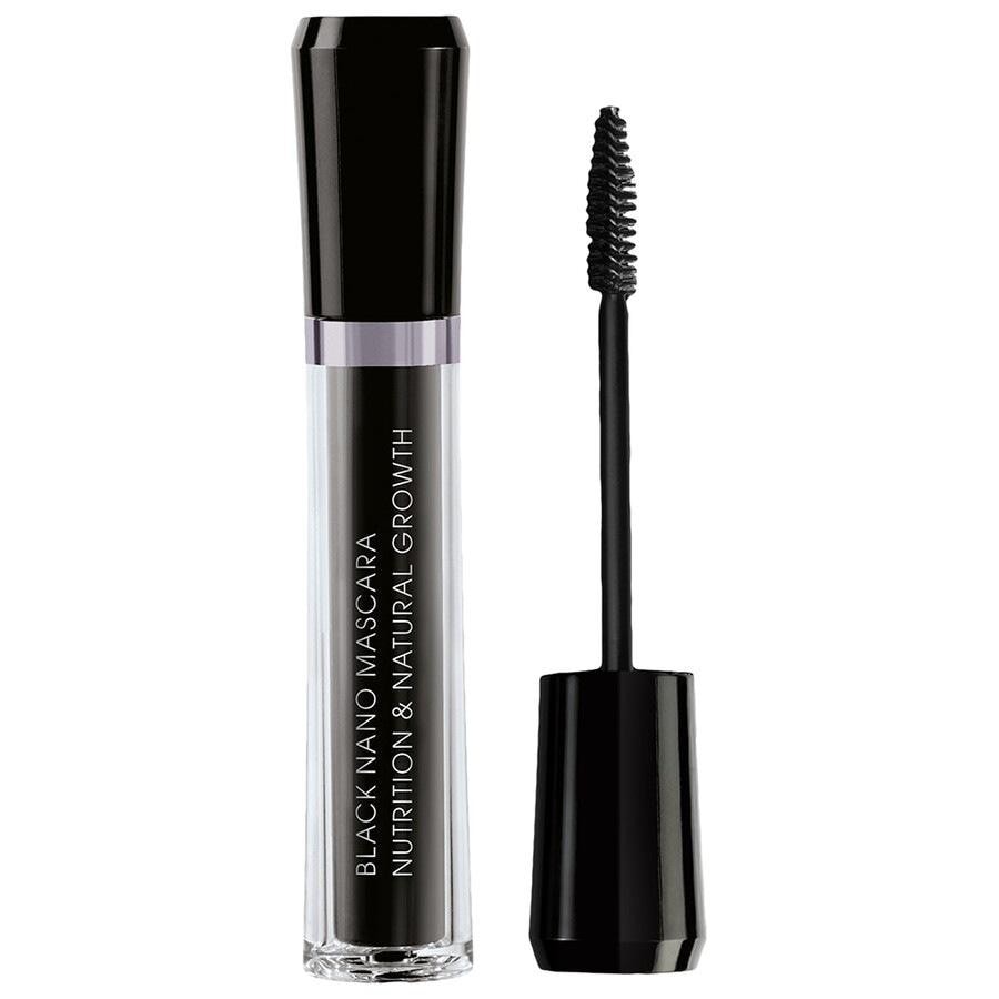 M2 Beauté BLACK NANO MASCARA NUTRITION & NATURAL GROWTH - ODŻYWCZA MASCARA ZAPOBIEGAJĄCA WYPADANIU RZĘS Tusze do rzęs