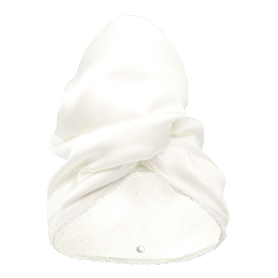 So fluffy Jedwabno bambusowy turban Szlafroki i ręczniki 1 ct Biały