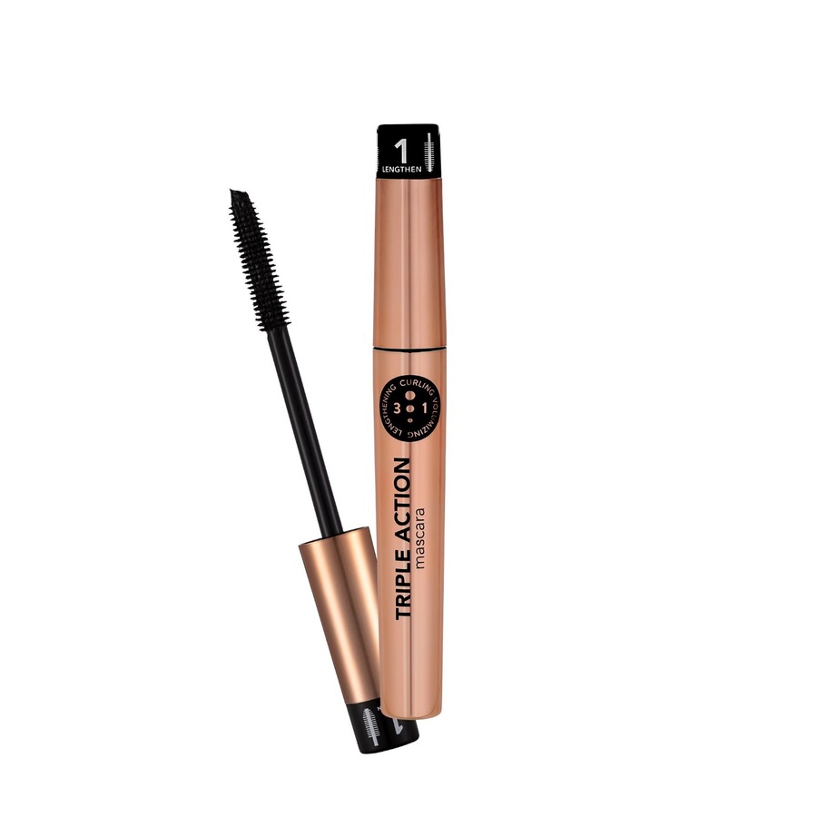 Flormar Triple Action Tusze do rzęs 1 - BLACK