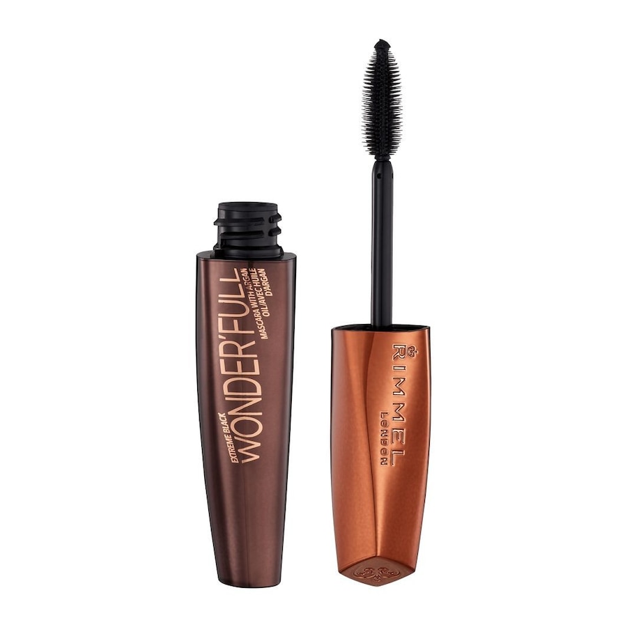 Rimmel London Rimmel Wonder'Full Extreme Black, pielęgnujący tusz do rzęs z olejkiem arganowym Tusze do rzęs 001