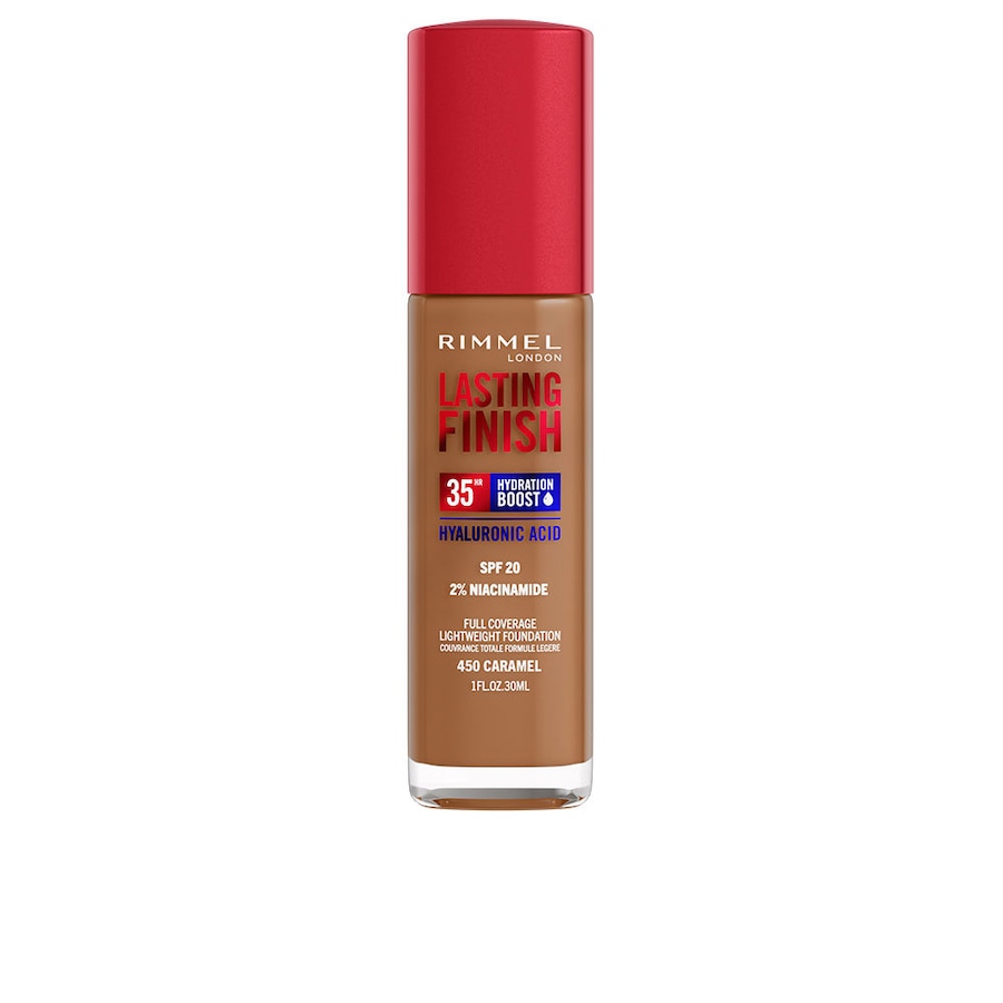 Rimmel London TRWAŁE WYKOŃCZENIE Zwiększenie nawilżenia SPF20 Podkłady 450-Karmel