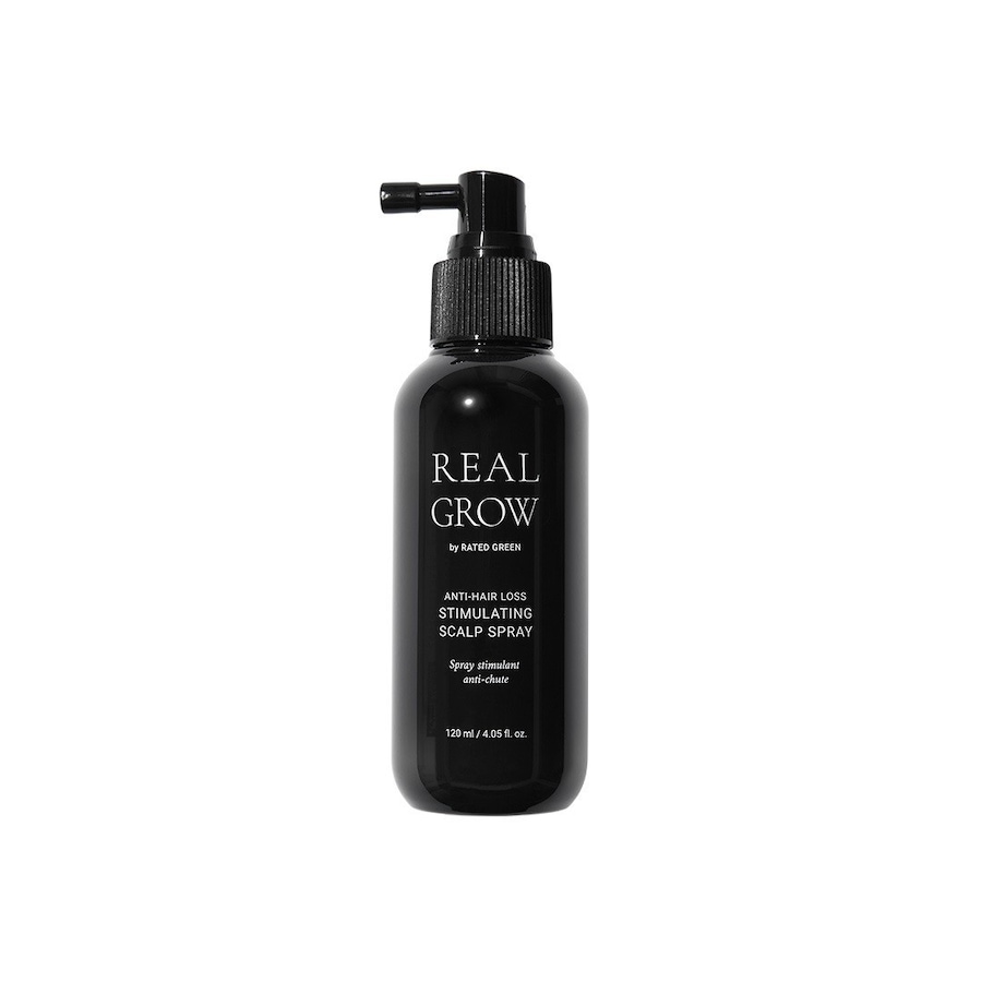 Rated Green REAL GROW Stymulujący spray przeciw wypadaniu włosów Oczyszczanie skóry głowy