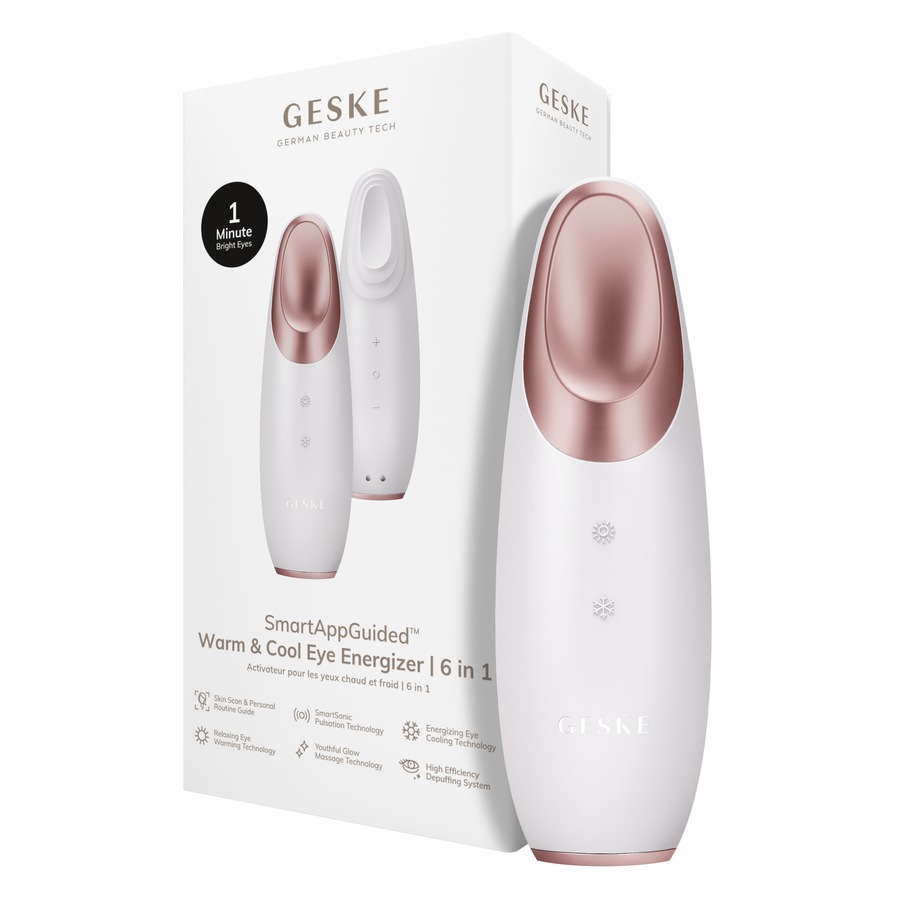 GESKE SmartAppGuided™ Warm & Cool Eye Energizer | 6 in 1 Urządzenia do masażu twarzy 1 ct