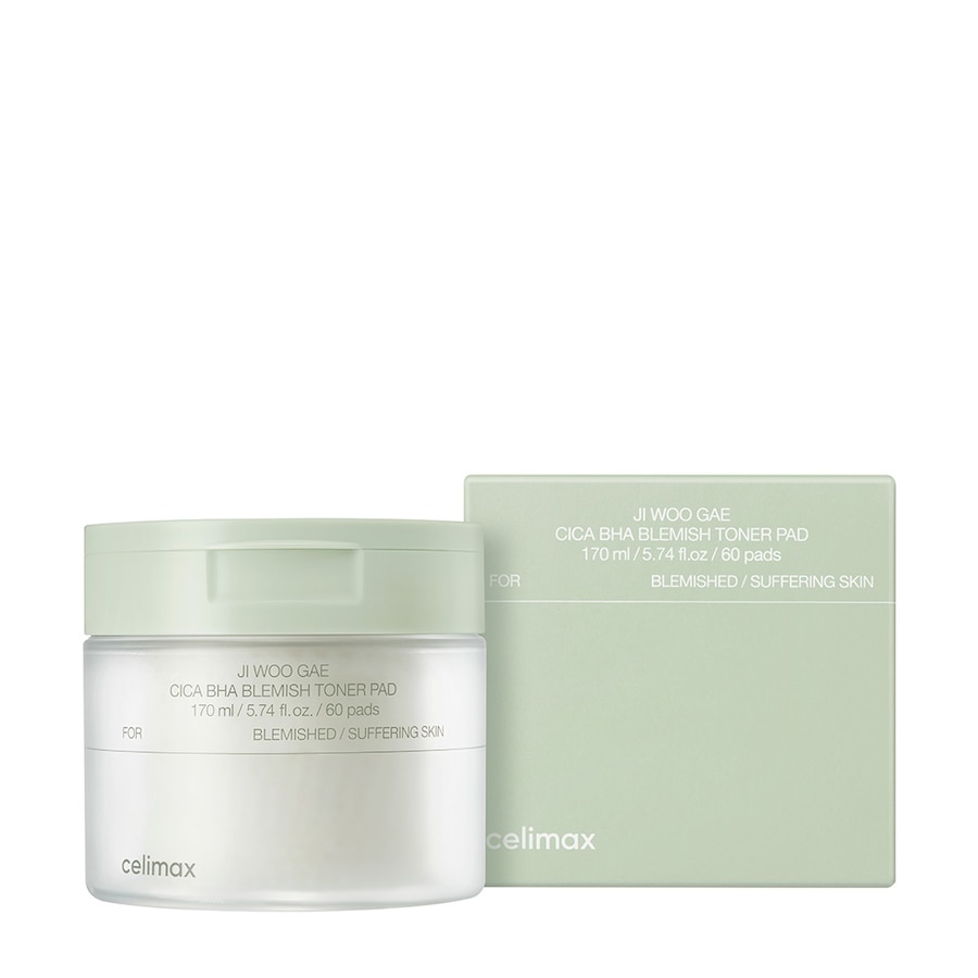 Celimax Ji Woo Gae Cica BHA Blemish Toner Pad Toniki do twarzy
