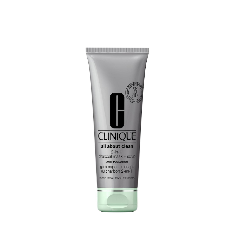 Clinique All about Clean 2-in-1 Charcoal Mask + Scrub Maseczki na wągry