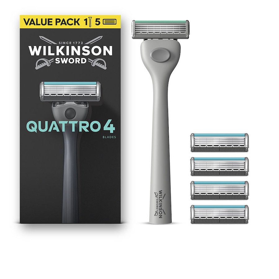 Wilkinson Maszyna QUATTRO 4 + 5 części zamiennych Akcesoria 1 ct Męskie