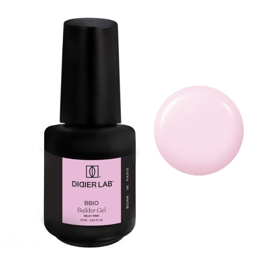 Didier LAB Żel budujący w butelce BBIO Lakiery do paznokci milky pink