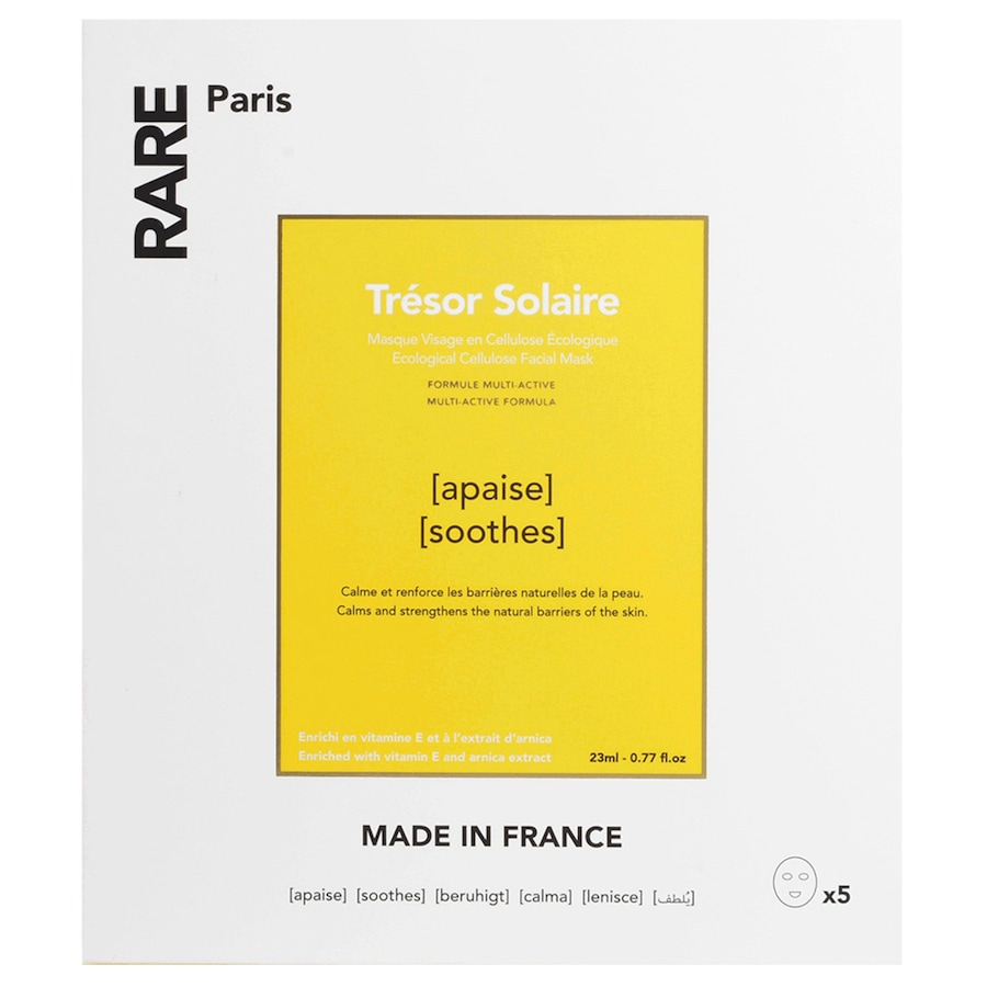Rare Paris Trésor Solaire Maseczki nawilżające