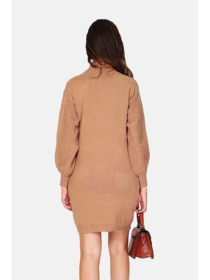 Opis: C& Jo Sukienka dzianinowa w kolorze karmelowym rozmiar: 42.