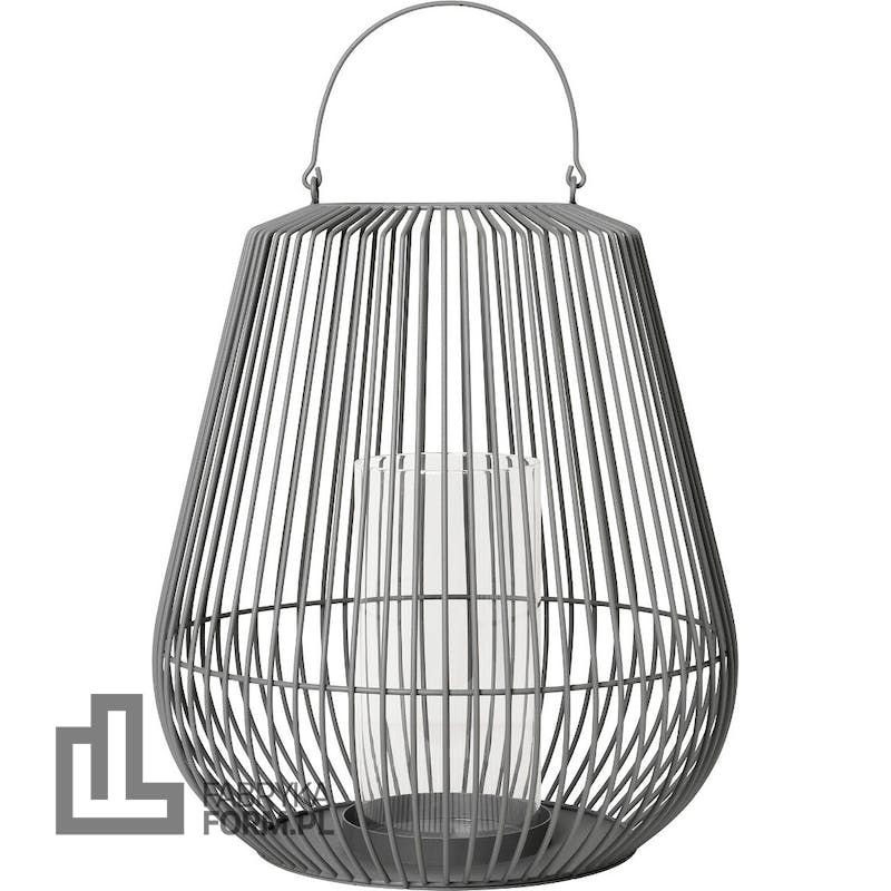 Latarnia Nidea 61 cm steel gray