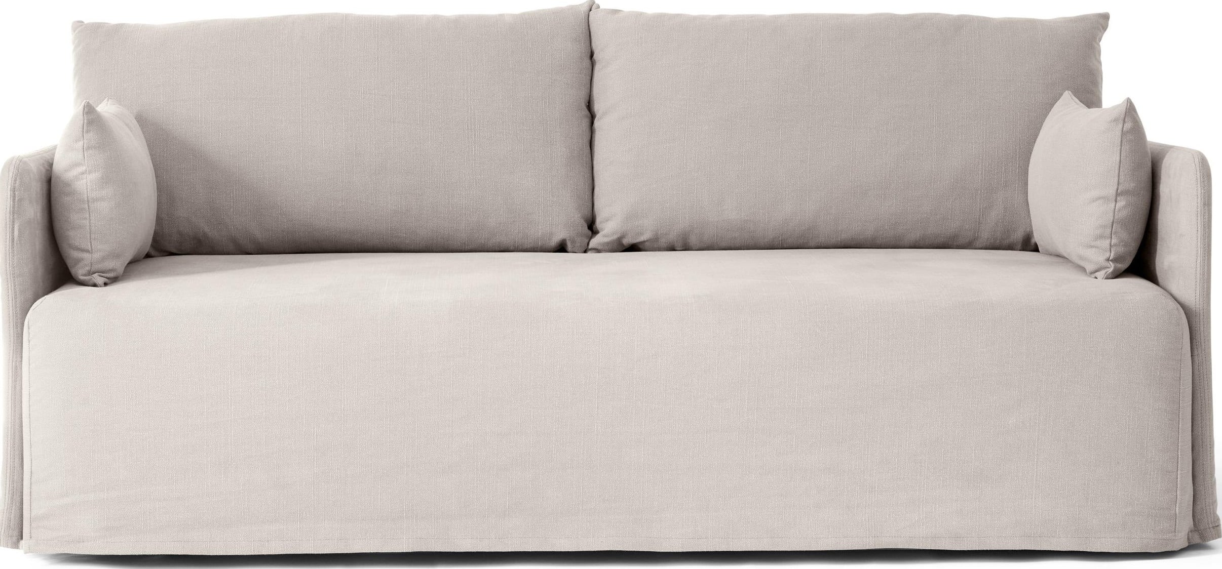 Sofa dwuosobowa Offset Cotlin beżowa z pokrowcem