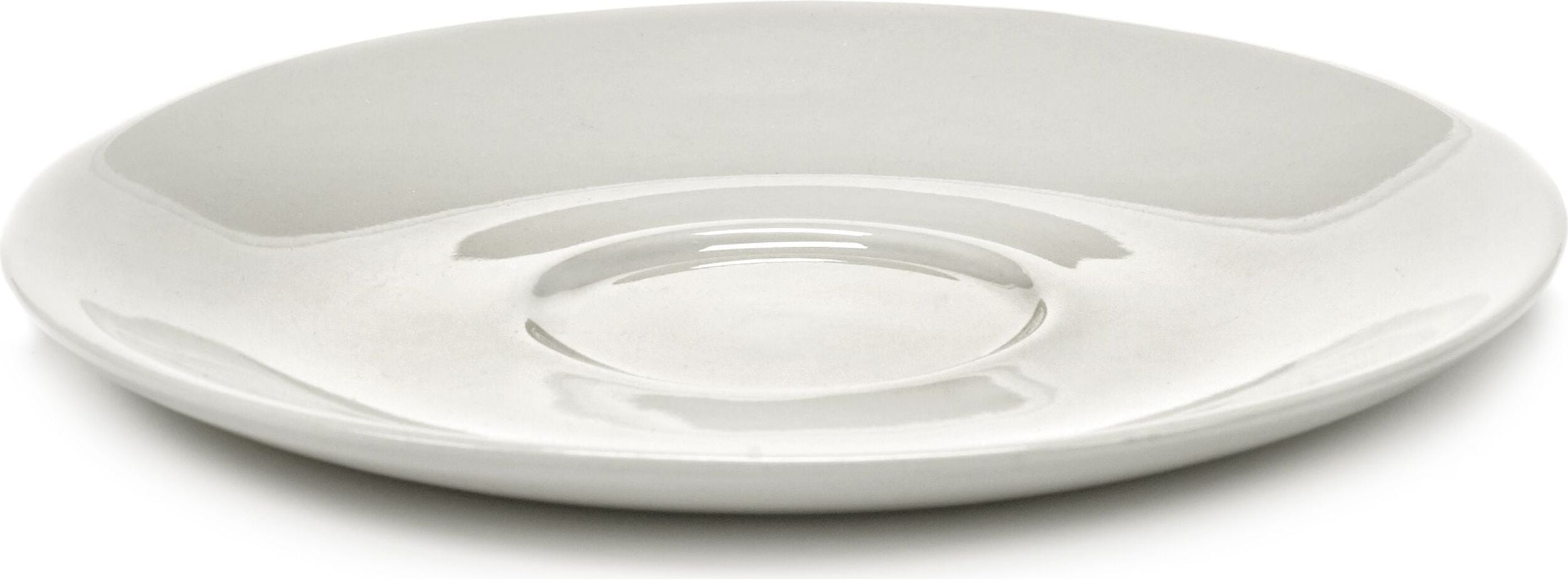 Spodki do filiżanek do kawy Zuma 14 cm białe 2 szt.