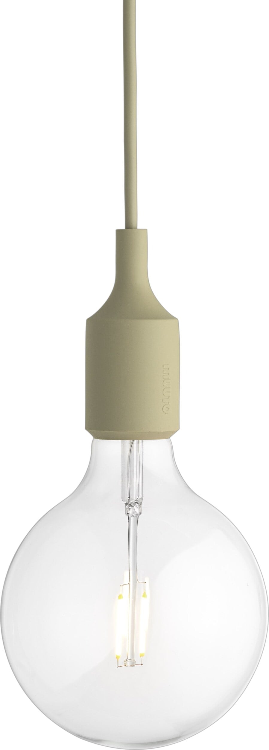 Lampa wisząca E27 brązowozielona