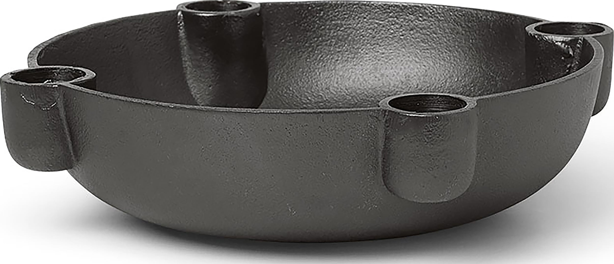 Świecznik patera Ferm Living 20 cm czarne aluminium