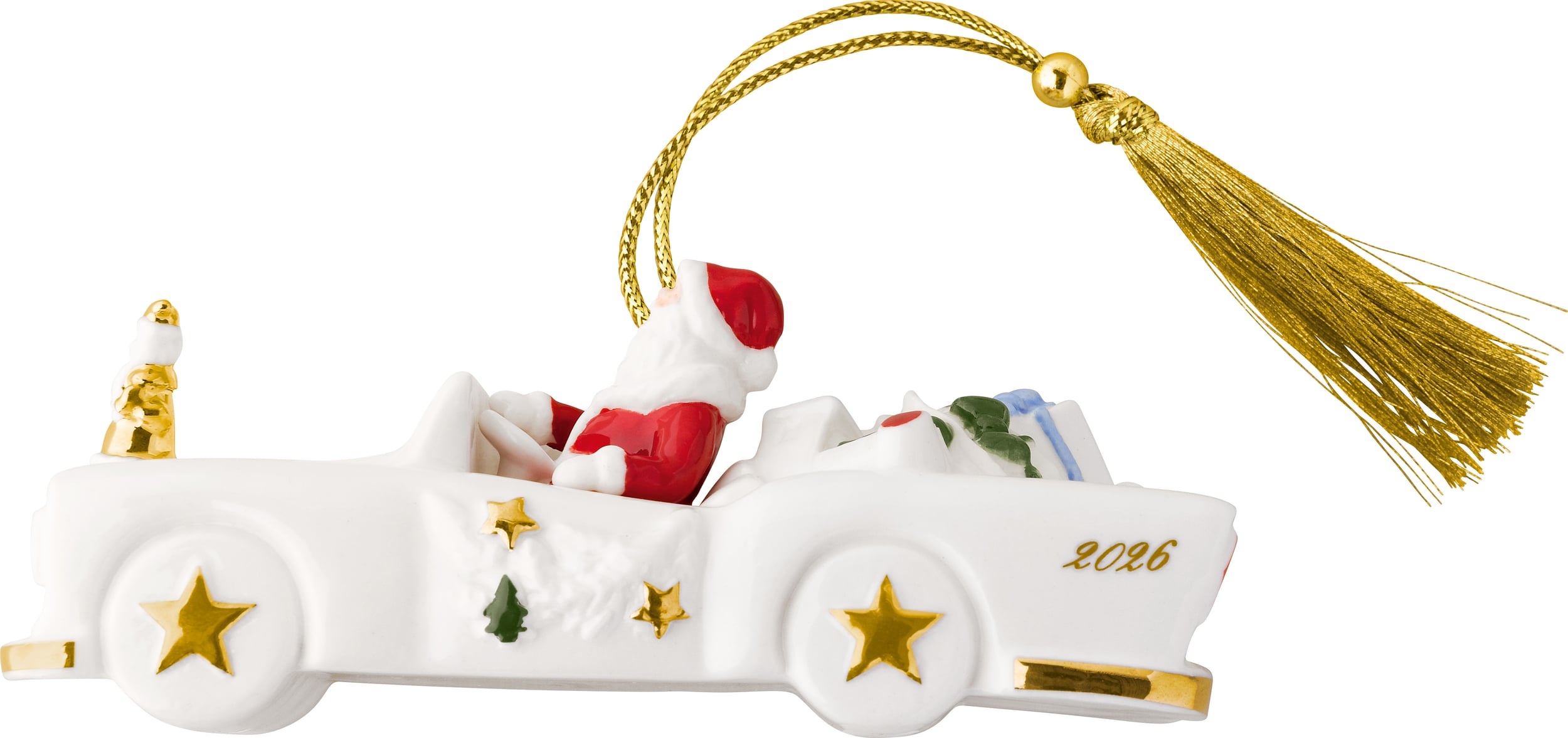 Ozdoba choinkowa Christmas Classics 2026 samochód z mikołajem